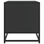 Mueble de TV madera de ingeniería y metal negro 91x40x46 cm en Muebles TV | Comprar online en Foru.es