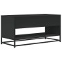 Mueble de TV madera de ingeniería y metal negro 91x40x46 cm en Muebles TV | Comprar online en Foru.es
