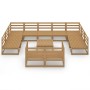 Juego de muebles de jardín 12 piezas madera maciza de pino en Conjuntos de jardín | Comprar online en Foru.es