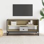 Mueble TV metal y madera ingeniería roble Sonoma 91x40x46 cm en Muebles TV | Comprar online en Foru.es