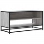 Mueble TV madera ingeniería y metal roble ahumado 91x40x46 cm en Muebles TV | Comprar online en Foru.es