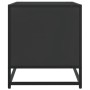 Mueble de TV madera de ingeniería y metal negro 120,5x40x46 cm en Muebles TV | Comprar online en Foru.es