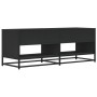 Mueble de TV madera de ingeniería y metal negro 120,5x40x46 cm en Muebles TV | Comprar online en Foru.es