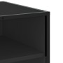 Mueble de TV madera de ingeniería y metal negro 120,5x40x46 cm en Muebles TV | Comprar online en Foru.es