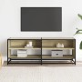 Mueble TV metal y madera ingeniería roble Sonoma 120,5x40x46 cm en Muebles TV | Comprar online en Foru.es