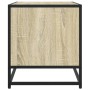 Mueble TV metal y madera ingeniería roble Sonoma 120,5x40x46 cm en Muebles TV | Comprar online en Foru.es