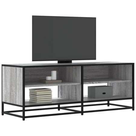 Mueble TV metal y madera ingeniería gris Sonoma 120,5x40x46 cm en Muebles TV | Comprar online en Foru.es