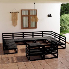Juego de muebles de jardín 12 piezas madera maciza de pino en Conjuntos de jardín | Comprar online en Foru.es