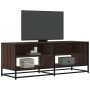 Mueble TV metal y madera ingeniería marrón roble 120,5x40x46 cm en Muebles TV | Comprar online en Foru.es