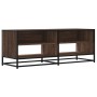 Mueble TV metal y madera ingeniería marrón roble 120,5x40x46 cm en Muebles TV | Comprar online en Foru.es