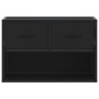 Mueble de TV metal y madera de ingeniería negro 60x31x39,5 cm en Muebles TV | Comprar online en Foru.es