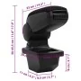 Reposabrazos para coche ABS negro 14x33x(30-45,5) cm de vidaXL, Asientos para vehículos motorizados - Ref: Foro24-154675, Pre...