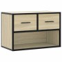 Mueble TV madera ingeniería y metal roble Sonoma 60x31x39,5 cm en Muebles TV | Comprar online en Foru.es