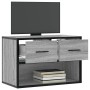 Mueble de TV madera y metal roble ahumado 60x31x39,5 cm en Muebles TV | Comprar online en Foru.es