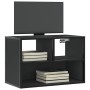 Mueble de TV metal y madera de ingeniería negro 60x31x39,5 cm en Muebles TV | Comprar online en Foru.es