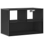 Mueble de TV metal y madera de ingeniería negro 60x31x39,5 cm en Muebles TV | Comprar online en Foru.es