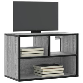 Mueble de TV madera y metal roble ahumado 60x31x39,5 cm en Muebles TV | Comprar online en Foru.es