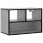 Mueble de TV madera y metal roble ahumado 60x31x39,5 cm en Muebles TV | Comprar online en Foru.es
