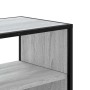 Mueble de TV madera y metal roble ahumado 60x31x39,5 cm en Muebles TV | Comprar online en Foru.es