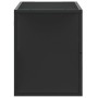 Mueble de TV metal y madera de ingeniería negro 80x31x39,5 cm en Muebles TV | Comprar online en Foru.es