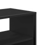 Mueble de TV metal y madera de ingeniería negro 80x31x39,5 cm en Muebles TV | Comprar online en Foru.es