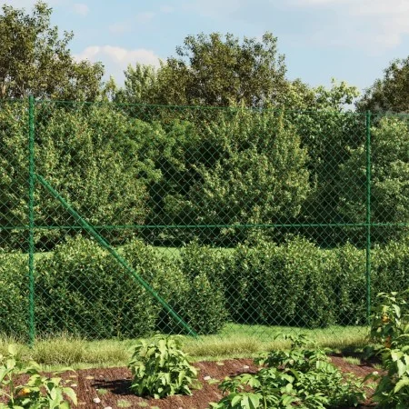Grüner Flansch Drahtzaun 1,4x10 m von vidaXL, Zaunpaneele - Ref: Foro24-153939, Preis: 72,81 €, Rabatt: %