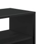 Mueble de TV metal y madera de ingeniería negro 80x31x39,5 cm en Muebles TV | Comprar online en Foru.es