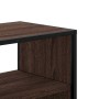 Mueble TV madera ingeniería y metal marrón roble 80x31x39,5 cm en Muebles TV | Comprar online en Foru.es