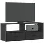 Mueble de TV madera de ingeniería y metal negro 100x31x39,5 cm en Muebles TV | Comprar online en Foru.es