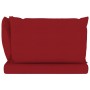 Sofá de jardín de palets de 2 plazas con cojines rojo tinto de vidaXL, Conjuntos de jardín - Ref: Foro24-3067281, Precio: 125...