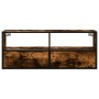 Mueble TV metal y madera contrachapada roble humo 100x31x39,5cm en Muebles TV | Comprar online en Foru.es