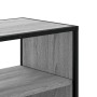 Mueble de TV madera y metal roble ahumado 100x31x39,5 cm en Muebles TV | Comprar online en Foru.es