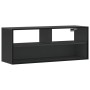 Mueble de TV madera de ingeniería y metal negro 100x31x39,5 cm en Muebles TV | Comprar online en Foru.es