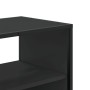 Mueble de TV madera de ingeniería y metal negro 100x31x39,5 cm en Muebles TV | Comprar online en Foru.es