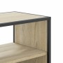 Mueble TV madera ingeniería y metal roble Sonoma 100x31x39,5 cm en Muebles TV | Comprar online en Foru.es