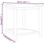 Mesa auxiliar de baño madera maciza de teca 45x45x45 cm de vidaXL, Accesorios para el baño - Ref: Foro24-340744, Precio: 59,2...