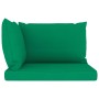 Sofá de jardín de palets de 2 plazas con cojines verde de vidaXL, Conjuntos de jardín - Ref: Foro24-3067277, Precio: 125,20 €...