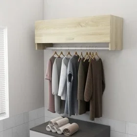 Armario de madera contrachapada roble Sonoma 100x32,5x35 cm de vidaXL, Armarios roperos - Ref: Foro24-808236, Precio: 48,17 €...