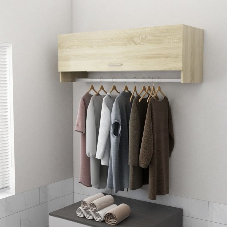 Armario de madera contrachapada roble Sonoma 100x32,5x35 cm de vidaXL, Armarios roperos - Ref: Foro24-808236, Precio: 50,08 €...