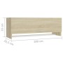 Armario de madera contrachapada roble Sonoma 100x32,5x35 cm de vidaXL, Armarios roperos - Ref: Foro24-808236, Precio: 50,08 €...