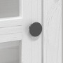 Armario con puertas de vidrio BODO madera maciza pino blanco de vidaXL, Aparadores - Ref: Foro24-355077, Precio: 259,57 €, De...