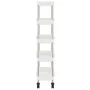Kitchen cart 5 levels iron and white ABS 42x29x128 cm by vidaXL, Kitchen and dining carts - Ref: Foro24-336332, Price: 52,79 ...