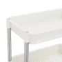 Kitchen cart 5 levels iron and white ABS 42x29x128 cm by vidaXL, Kitchen and dining carts - Ref: Foro24-336332, Price: 52,79 ...