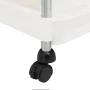 Carrito de cocina 5 niveles hierro y ABS blanco 42x29x128 cm de vidaXL, Carros de cocina y comedor - Ref: Foro24-336332, Prec...