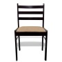 Sillas de comedor 6 unidades madera maciza y terciopelo marrón de vidaXL, Sillas de comedor - Ref: Foro24-272091, Precio: 253...