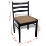 Sillas de comedor 6 unidades madera maciza y terciopelo marrón de vidaXL, Sillas de comedor - Ref: Foro24-272091, Precio: 253...