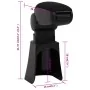 Reposabrazos para coche ABS negro 16x36x(41-57) cm de vidaXL, Asientos para vehículos motorizados - Ref: Foro24-154663, Preci...