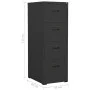 Anthracite steel filing cabinet 46x62x133 cm by vidaXL, Filing cabinets - Ref: Foro24-336281, Price: 249,38 €, Discount: %