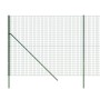 Cerca de alambre de acero galvanizado verde 2,2x10 m de vidaXL, Paneles de vallas - Ref: Foro24-154055, Precio: 133,64 €, Des...