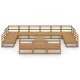 Juego de muebles de jardín 14 piezas madera maciza de pino en Conjuntos de jardín | Comprar online en Foru.es
